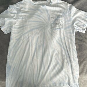 Vineyard Vines Blue and White Tie dye shirt